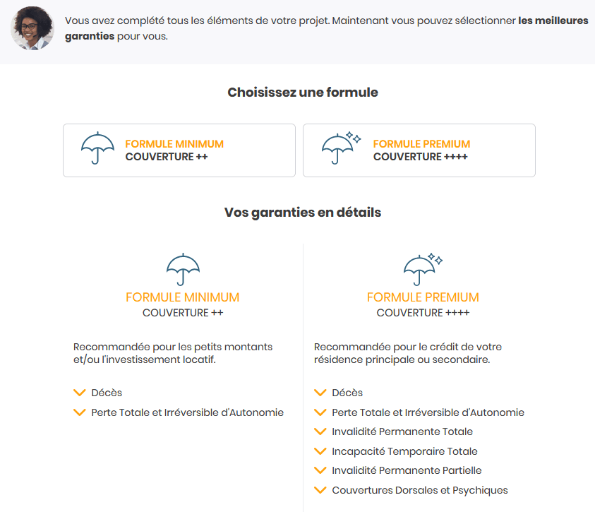 comparateur assurance emprunteur : choix des garanties