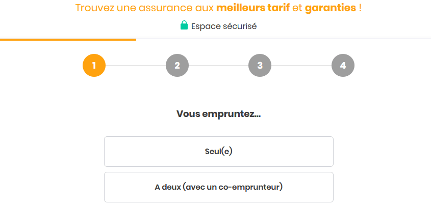 quotité d'assurance emprunteur : simulateur sur une ou deux têtes