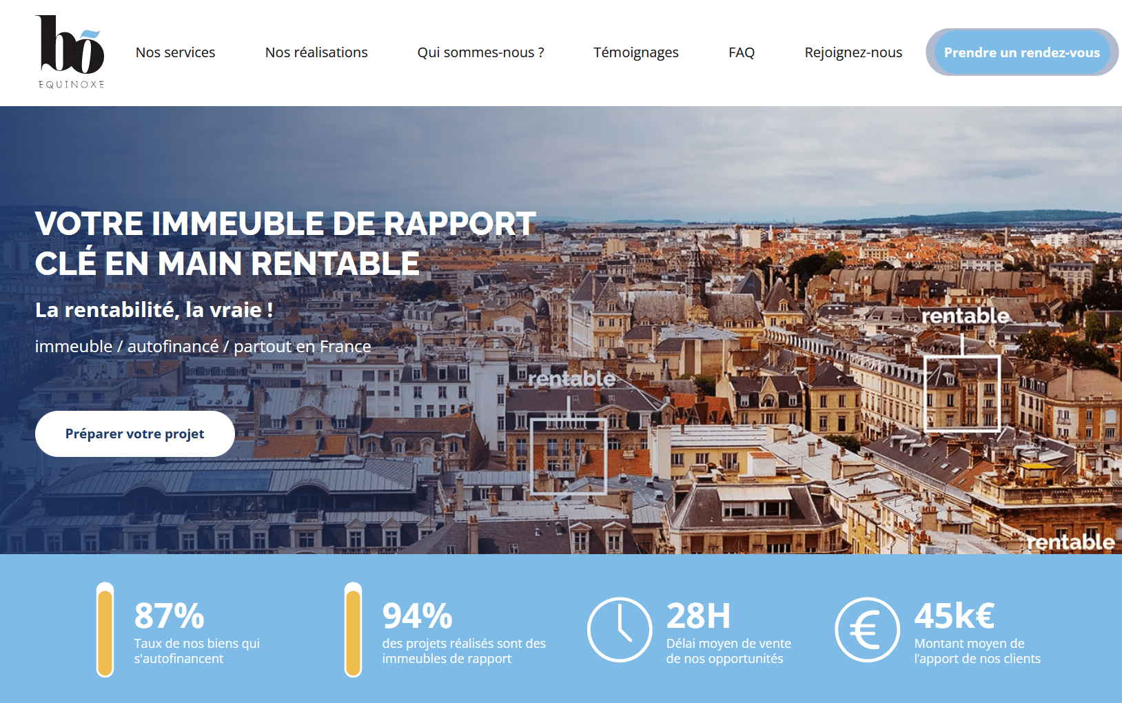 avis bo equinoxe : investissement locatif clé en main d'immeuble de rapport à forte rentabilité