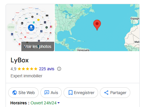 les avis sur Lybox chez Google