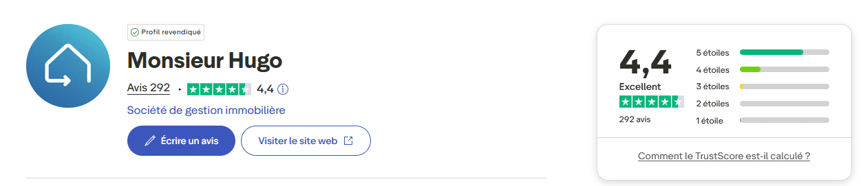 avis Monsieur Hugo sur Truspilot