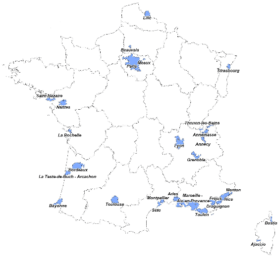 Zones tendues : carte des agglomérations concernées par l'encadrement des loyers et les taxes sur les logements vacants