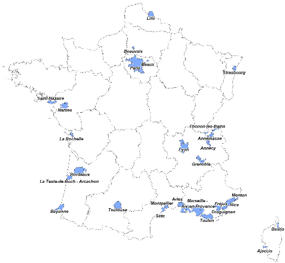 carte des villes en zone tendue