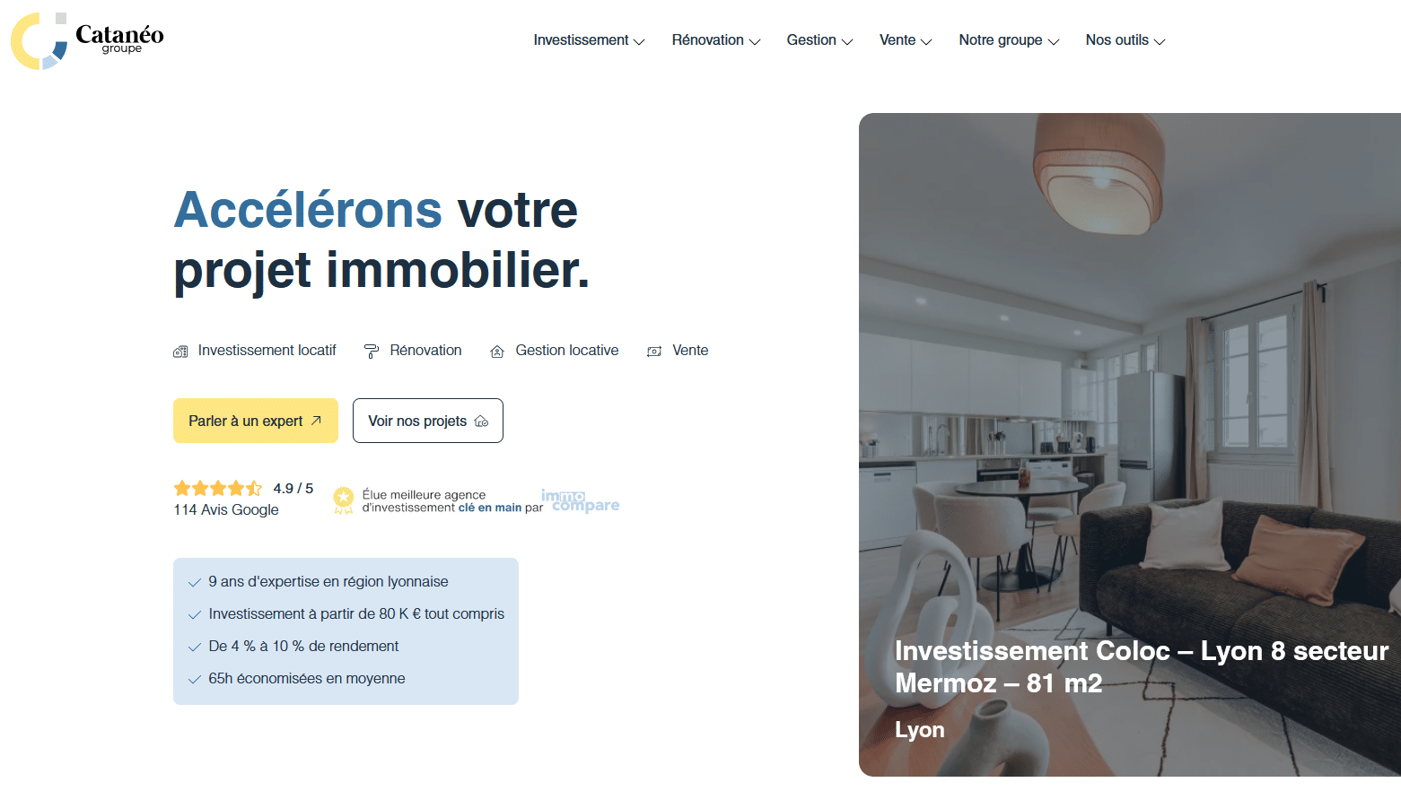 Immobilier Danger donne son avis sur Catanéo sur son investissement locatif clé en main