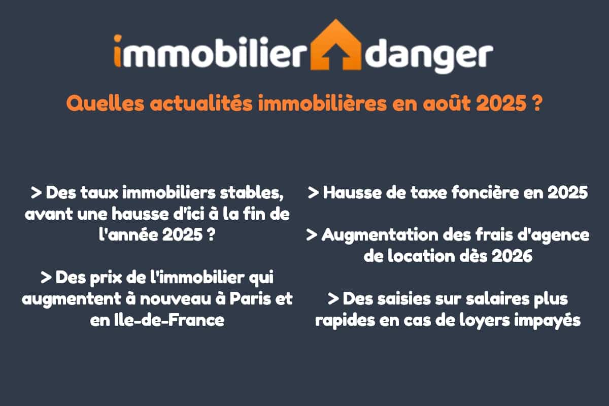 marché immobilier août 2025