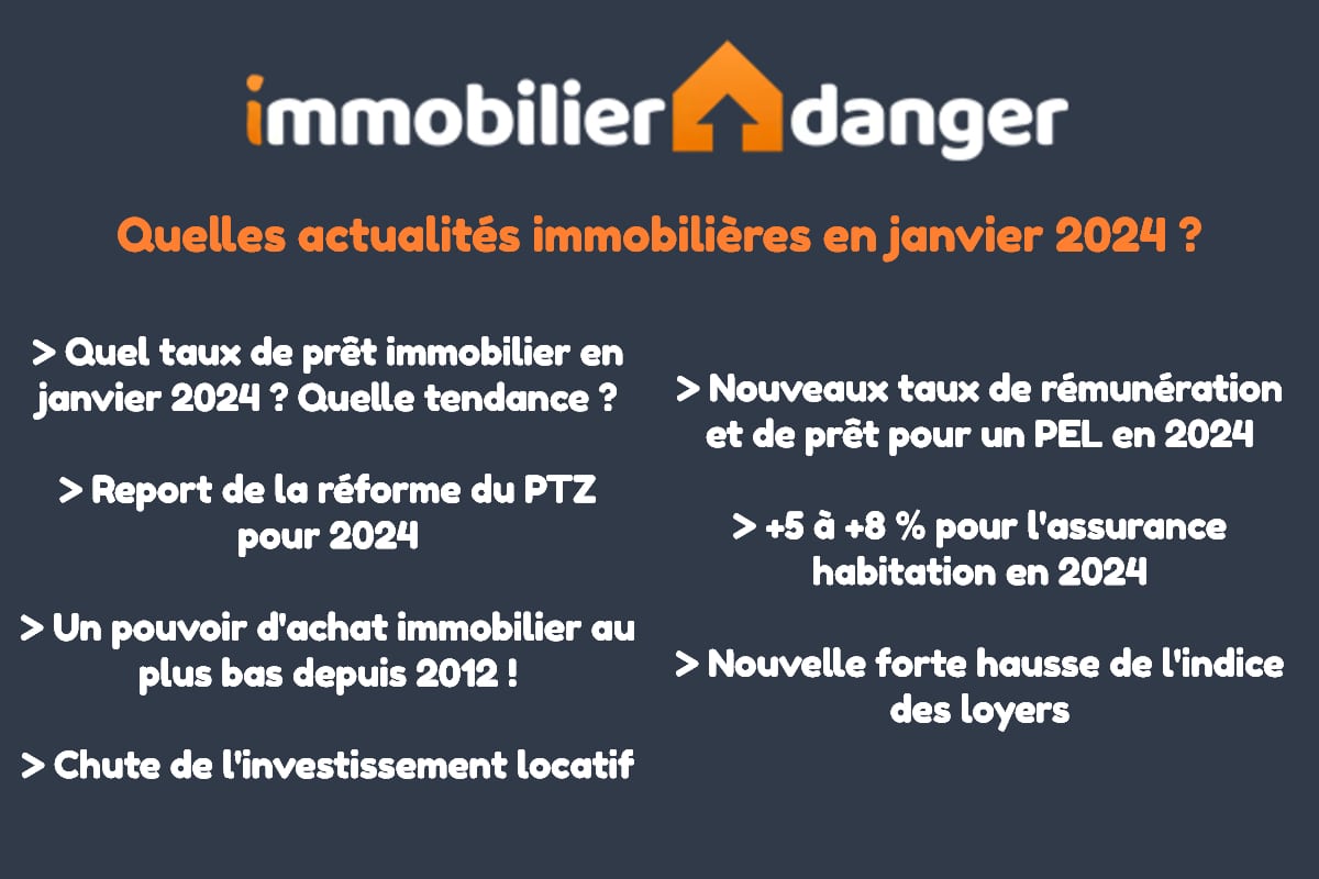 actualité immobilier janvier 2024