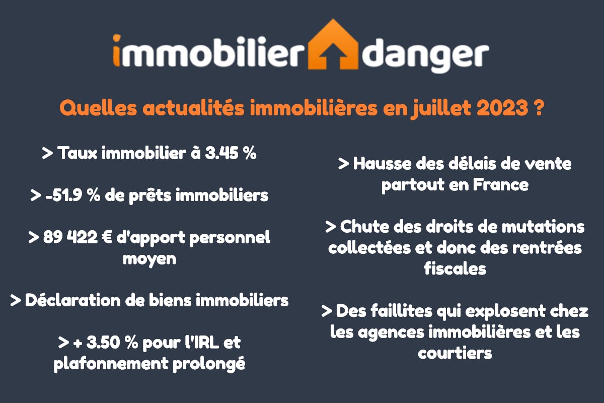 actualité immobilier juillet 2023