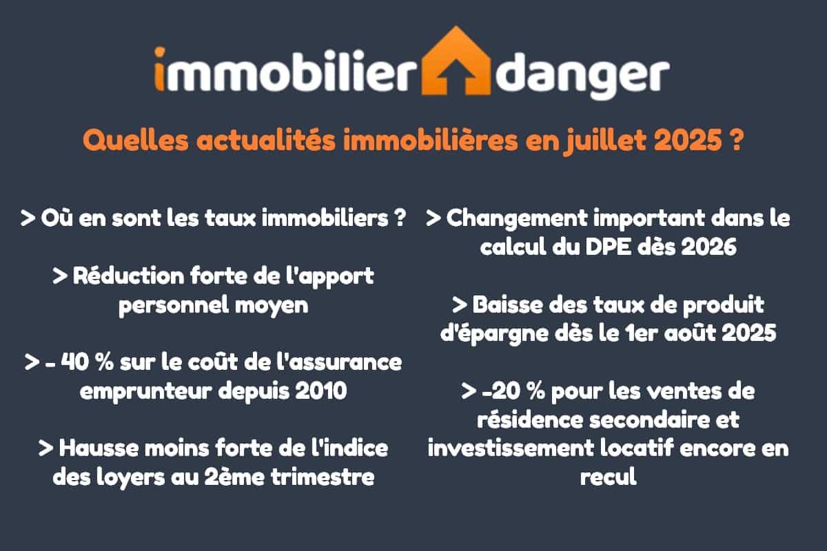 les meilleures actualités sur l'immobilier en France en juillet 2025