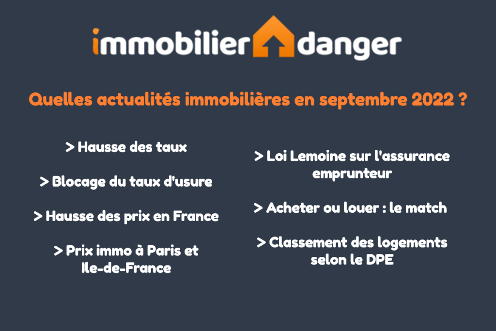 Immobilier septembre 2022